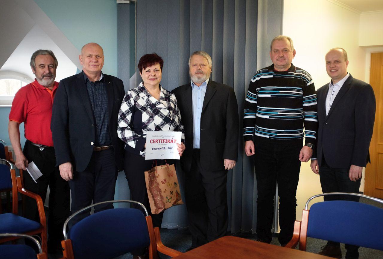 Předání ocenění Nejaktivnější organizace seniorů